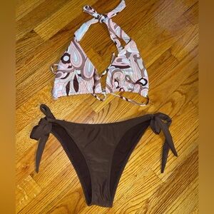 Refuge Chocolate & Pink Bikini Set